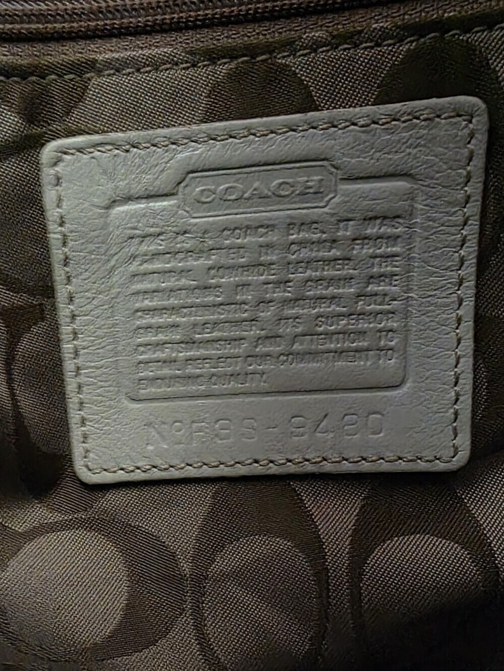Coach Vintage Soho Large White Leather Convertible Crossbody Shoulder Bag Y2K - Picture 13 of 15